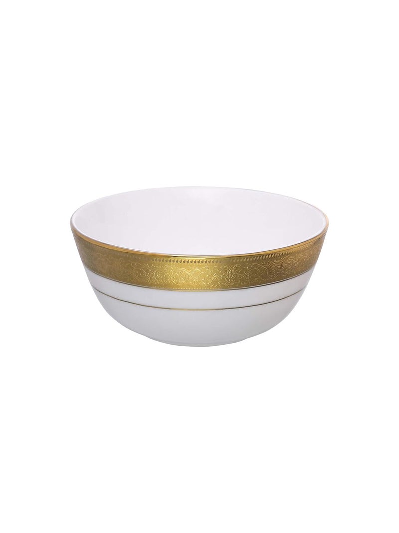 Clay Craft Ceramic Premium New Georgian Dinner Set of 18 Pieces Enchanting Gold for Family of 6 Dinner Set Ceramic Crockery Set Dining Set for Dinner Plates and Bowls Set Crockery Set for Gift - Image 3