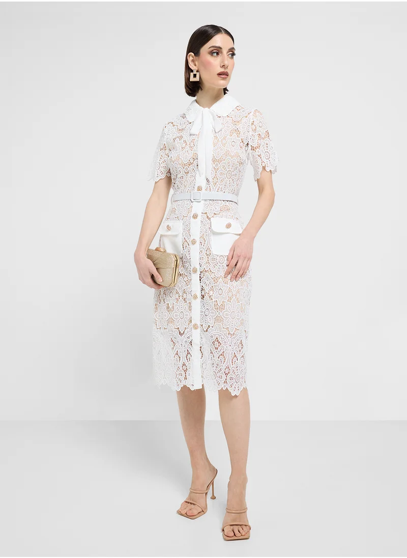 ايلا Lace Shirt Dress