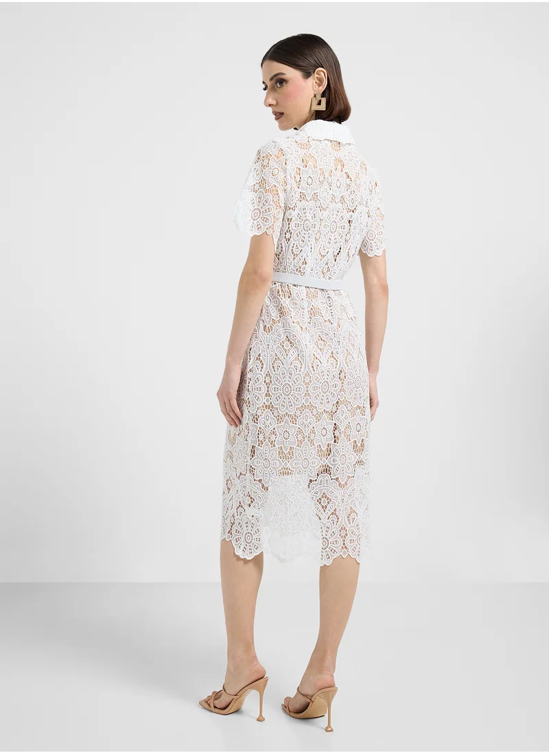 ايلا Lace Shirt Dress