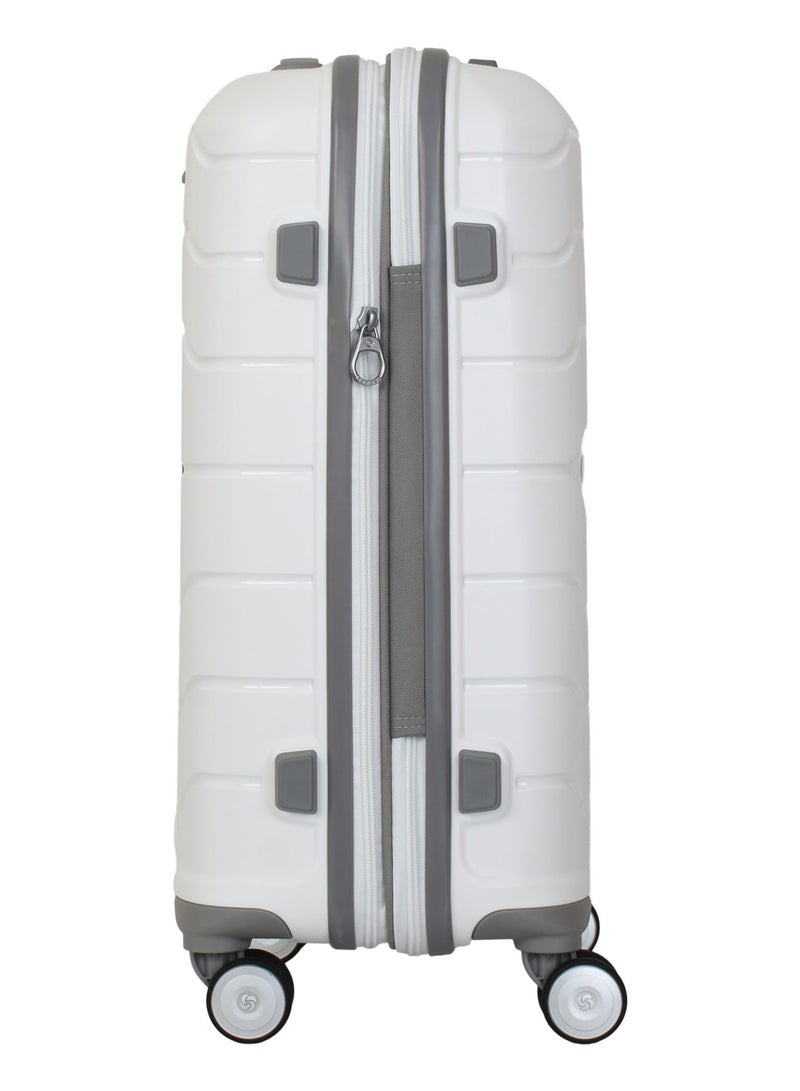سامسونايت حقيبة سفر فريفورم 59/21 صلبة بعجلات دوارة – لون أبيض - Image 5