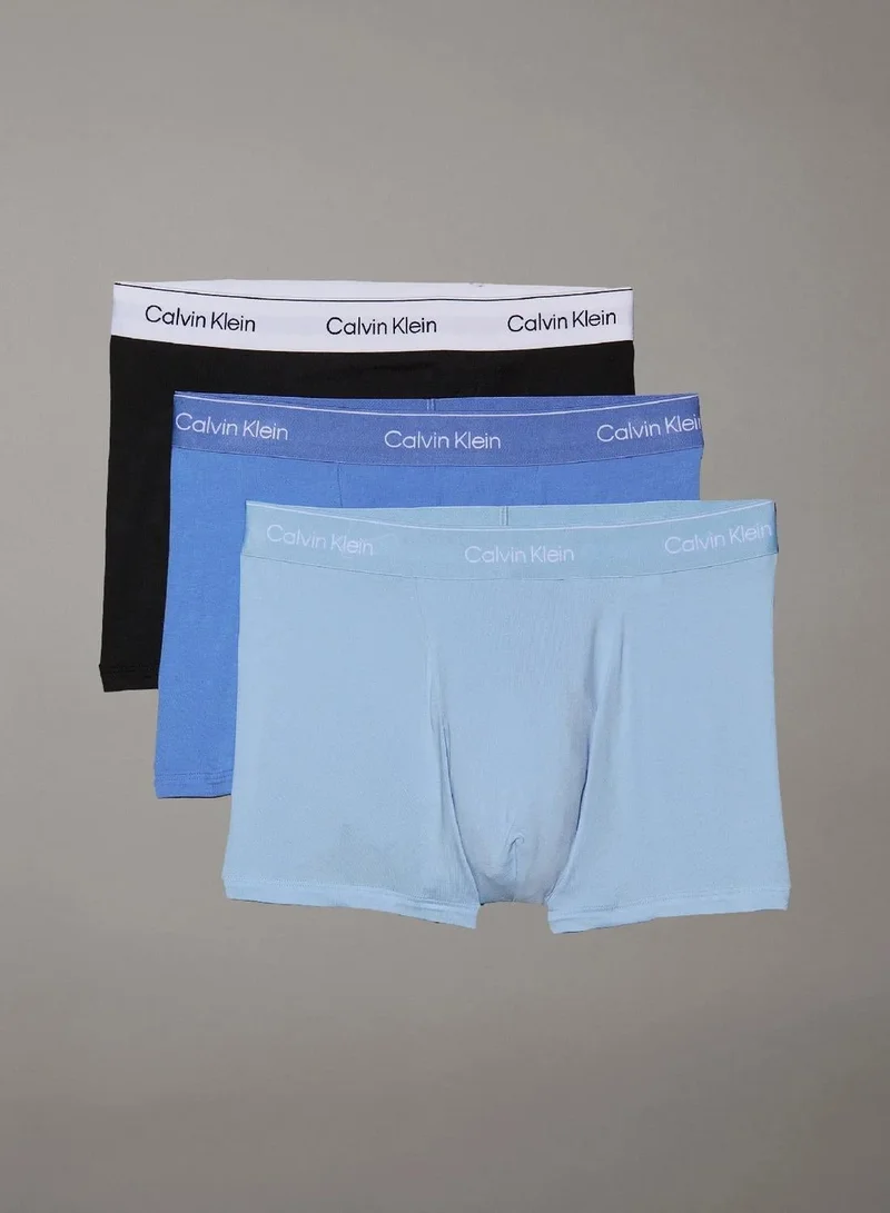 3 Pack Relaxed Dart Trunks - Icon Cotton Stretch