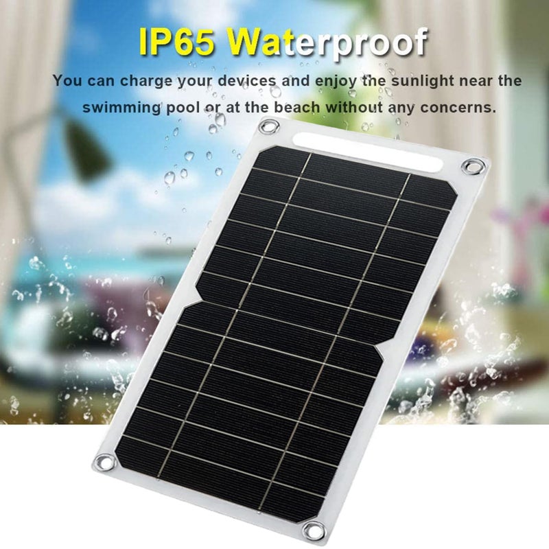 Aocoray Mini 5V 6W USB Solar Panel, Portable 5 Volt 6 Watt High Efficiency Monocrystalline Solar Panel Charger with 55inch Cable for Cellphone Camera Fan Camping Lantern etc. - Image 3