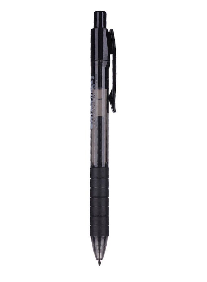 Generic S06 Liquid Luxury gel Ink Pen 0.5mm Fine Tip Retractable Bullet gel Pen Black  - Image 1