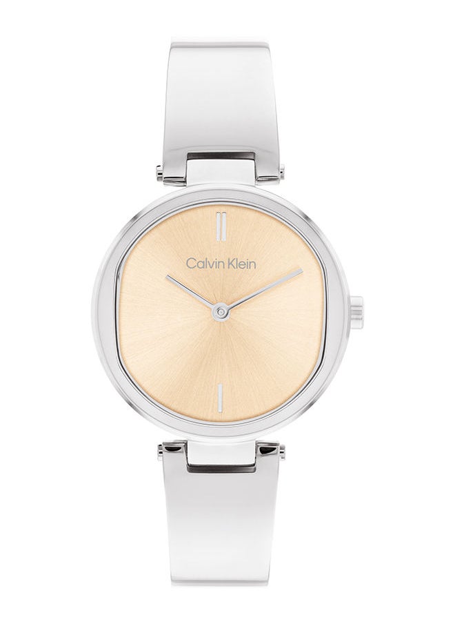 CALVIN KLEIN ساعة يد نسائية من الستانلس ستيل بعقارب دائرية الشكل 25200311 - 30 ملم  - Image 1