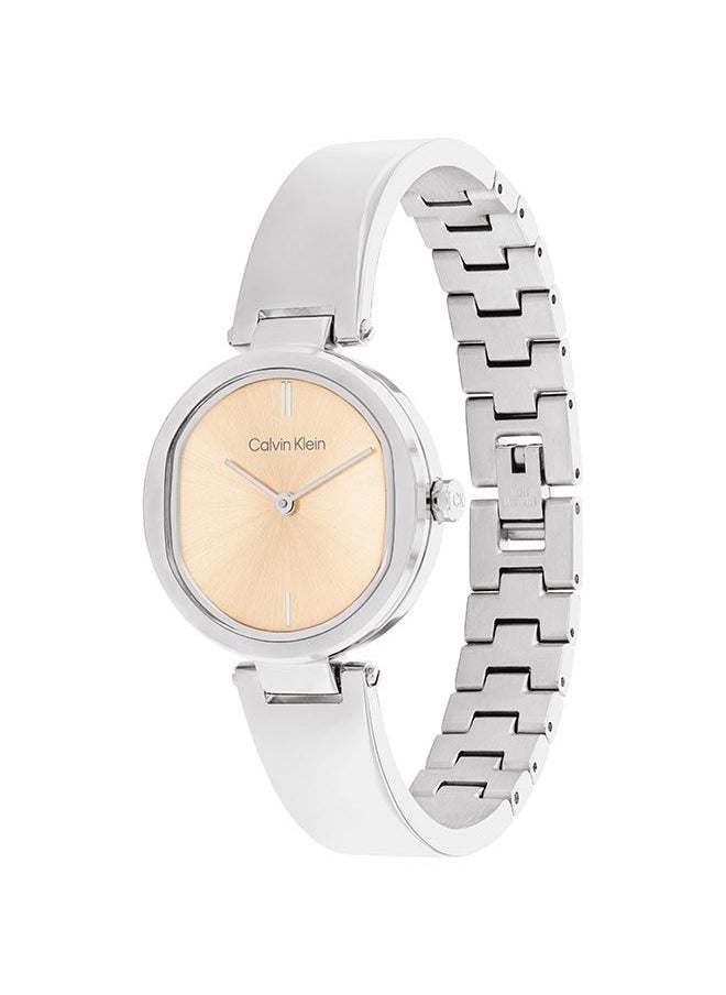 CALVIN KLEIN ساعة يد نسائية من الستانلس ستيل بعقارب دائرية الشكل 25200311 - 30 ملم  - Image 3