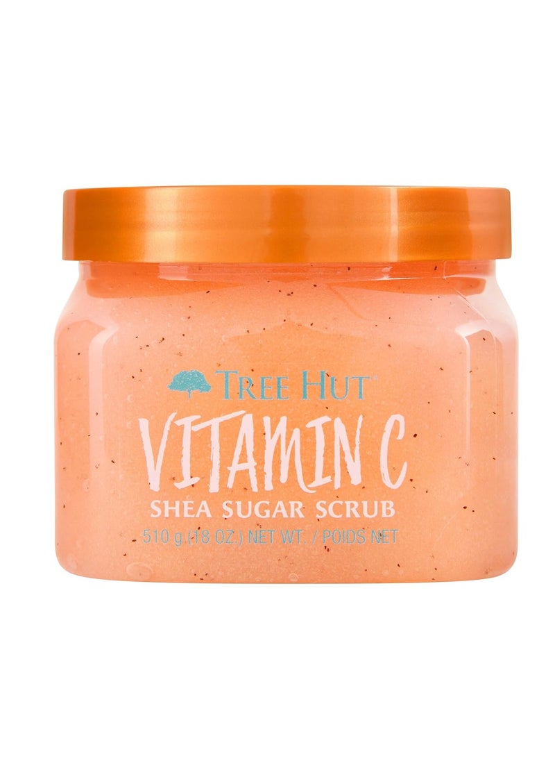 Tree Hut Tree Hut Vitamin C Shea Sugar Scrub, 18 oz & Strawberry Foaming Gel Wash, 18 oz - Hydrating Body Scrub & Cleanser  - Image 3