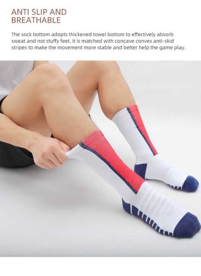 Generic - football star Messi Ronaldo Mbappe Neymar same football socks men and women adult non-slip socks towel bottom mid-tube socks sports socks - Image 1