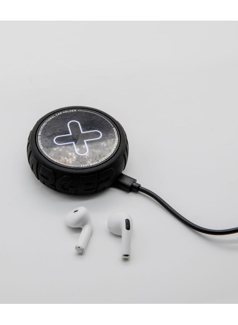 إكسلورد ستاند سيارة مع سماعة و شاحن لاسلكي من 3 في 1 - Image 4