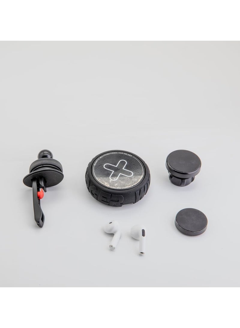 إكسلورد ستاند سيارة مع سماعة و شاحن لاسلكي من 3 في 1 - Image 1