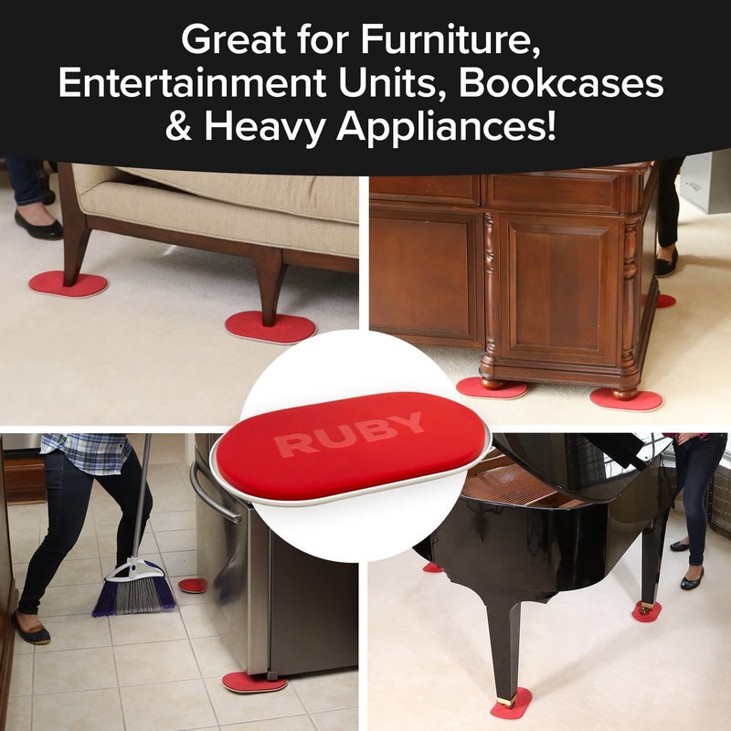 SAJANI SAJANI Ruby Movers Furniture Sliders for Carpet As Seen on TV Effortlessly Heavy Couches Recliners Bookcases Appliances with Ease ExtraLarge Size Fits Bulky Legs Pack of 1  - Image 3