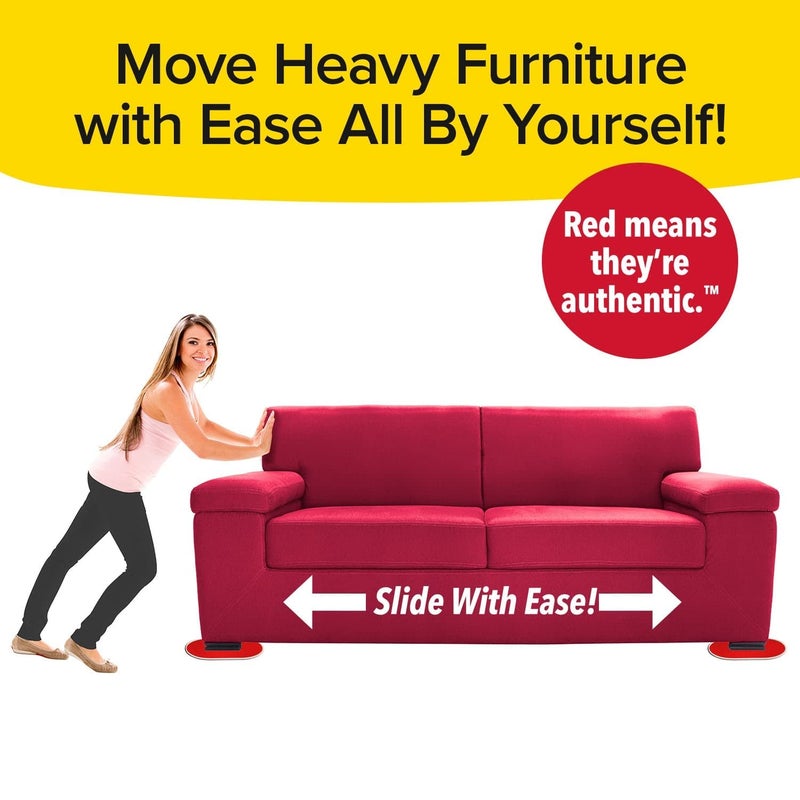 SAJANI SAJANI Ruby Movers Furniture Sliders for Carpet As Seen on TV Effortlessly Heavy Couches Recliners Bookcases Appliances with Ease ExtraLarge Size Fits Bulky Legs Pack of 1  - Image 2