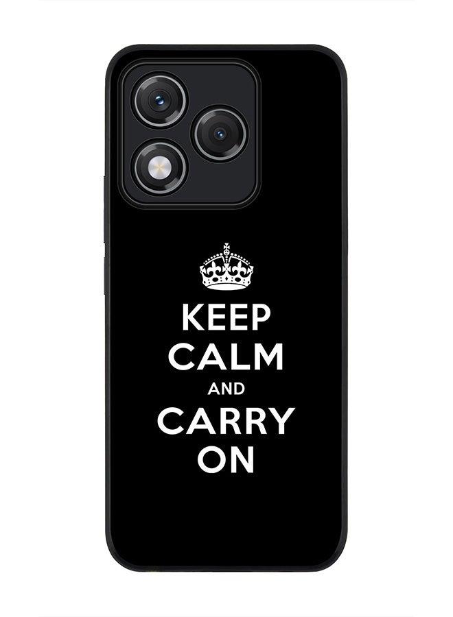 For Honor 400 Lite Case,Slim fit Camera Protection, Shockproof Thin Phone cover  - Keep calm and carry on
