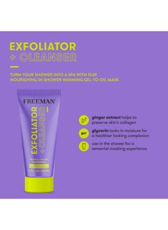 Freeman Exfoliator + Cleanser, Exfoliating Face Wash Infused With Oatmeal & Walnut Shell Powder, Dual-Purpose Cleanser & Face Scrub Removes Dry Skin, Revives Dry Skin, 3 Fl.Oz./ 89 Ml Tube  - Image 1