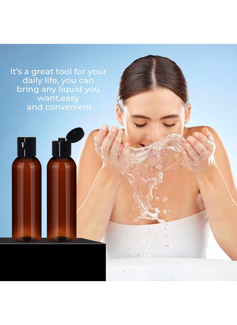 nsb herbals Combo Of 350 ml Amber Plastic Empty All Black Mist Spray Pump Flip Top Cap  Serum Bottles For SanitizerPerfumeRose WaterTravelDiy ProductsRefillable Reusable