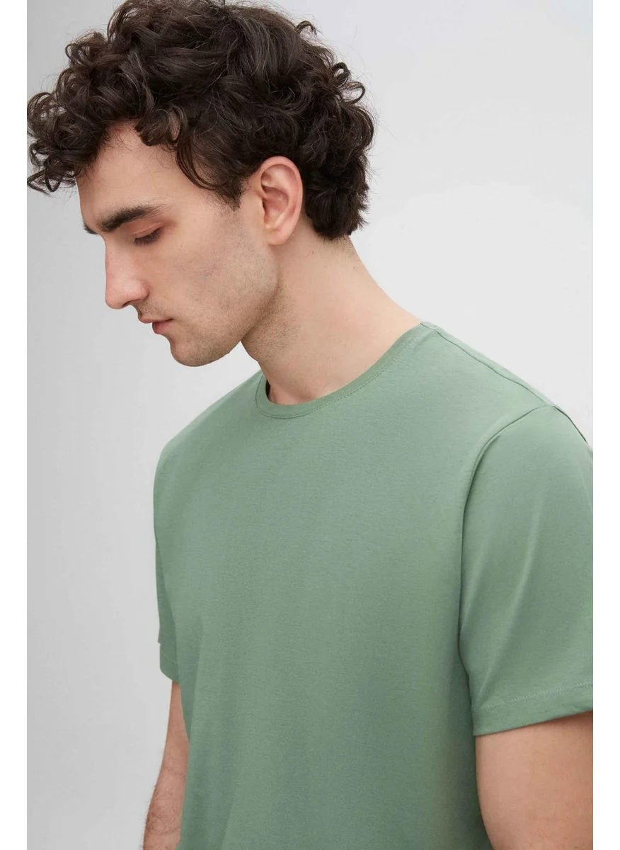 D'S DAMAT D'S Groom Green 100% Cotton T-Shirt 4HC141996753M