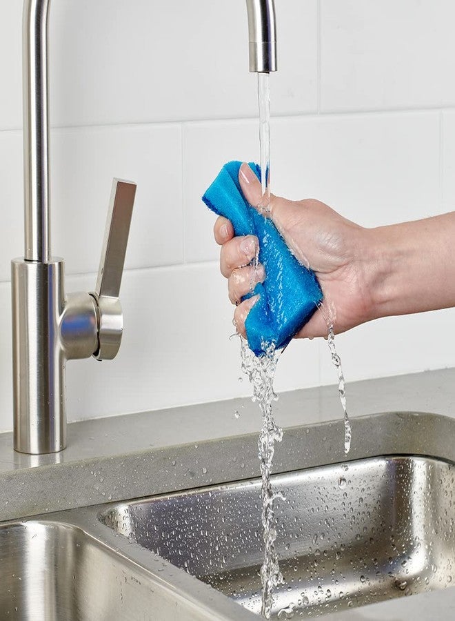 Brillo إسفنجات بريلو إستراثيل، عالية الجودة تدوم طويلاً، للمطبخ والحمام مع حواف مائلة، مجموعة متنوعة (متنوعة، 3 قطع (عبوة من 1)) - Image 3