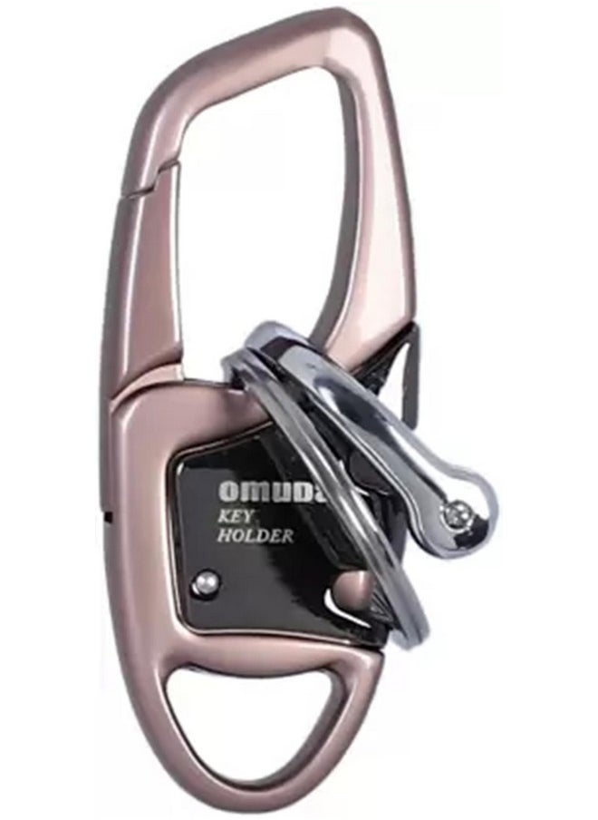 TechPro Antique Hook Locking Silver Metal Key Ring Key Chain For Gift Boys Girls & Friends  - Image 2