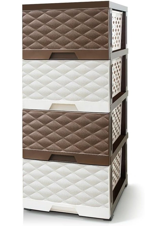 El Watania PRIME SHANON CLASSIC 4 DOOR WHITE & BROWN