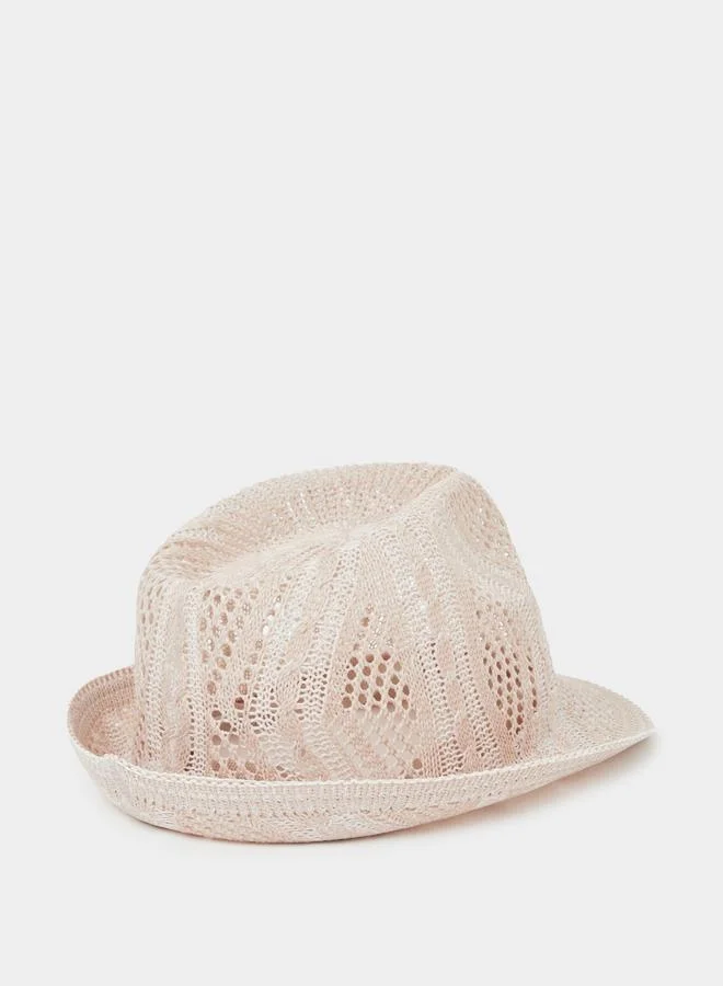 Styli  Cut-Out Patterned Hat for Women | Best Price UAE