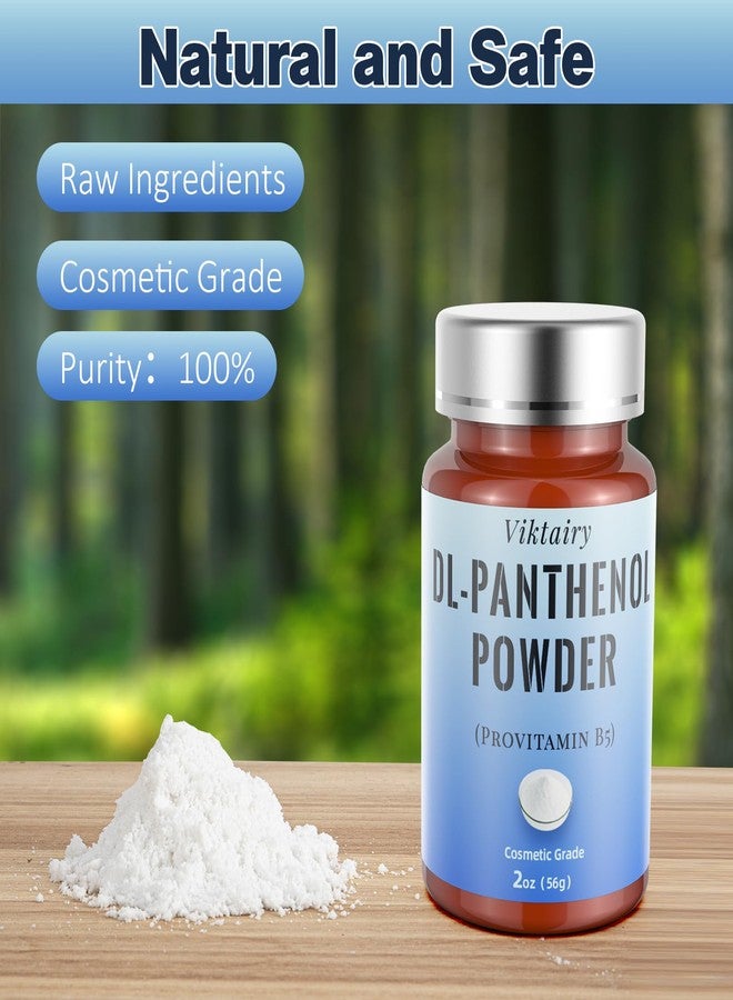 Viktairy Pure DL-Panthenol Powder (2oz, 56g), Cosmetic Grade Provitamin B5 Powder for Hair Care, Skin Care, Nails Deep Mousturizer, Panthenol Cream, Hair Conditioner, Shampoo, Soap, Lotion - Image 2