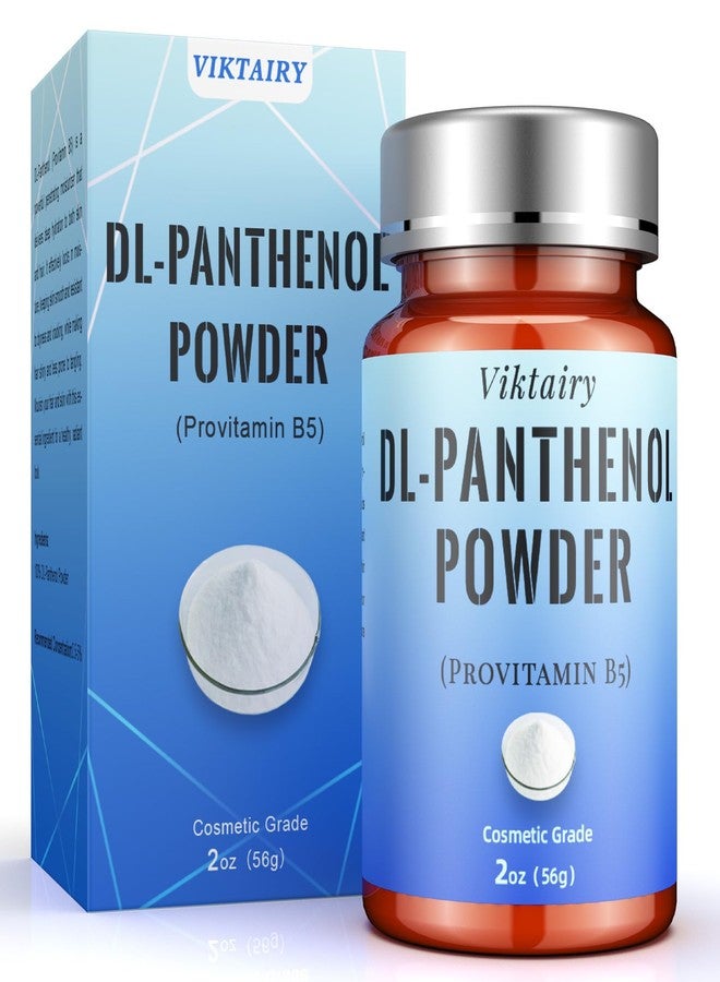 Viktairy Pure DL-Panthenol Powder (2oz, 56g), Cosmetic Grade Provitamin B5 Powder for Hair Care, Skin Care, Nails Deep Mousturizer, Panthenol Cream, Hair Conditioner, Shampoo, Soap, Lotion - Image 1