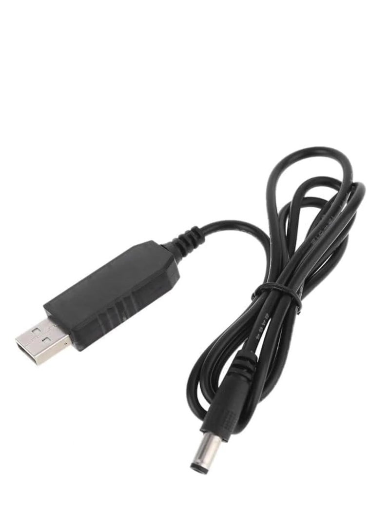كابل للراوتر باستخدام باور بانك محول طاقة 5 فولت إلى 12 فولت، كابل USB إلى منفذ USB (5.5×5.1 ملم) - مثالي لتشغيل الراوتر من الباور بانك!، لمكبرات الصوت - Image 1
