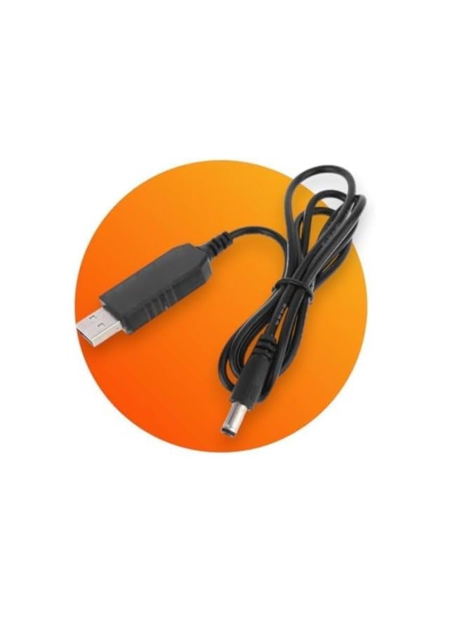 كابل للراوتر باستخدام باور بانك محول طاقة 5 فولت إلى 12 فولت، كابل USB إلى منفذ USB (5.5×5.1 ملم) - مثالي لتشغيل الراوتر من الباور بانك!، لمكبرات الصوت - Image 3