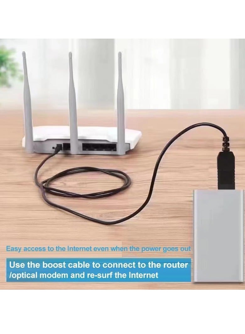 كابل للراوتر باستخدام باور بانك محول طاقة 5 فولت إلى 12 فولت، كابل USB إلى منفذ USB (5.5×5.1 ملم) - مثالي لتشغيل الراوتر من الباور بانك!، لمكبرات الصوت - Image 4