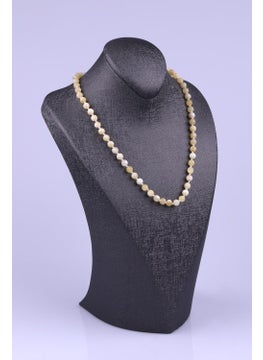 Güneş Avm Gunes Avm Aragonite Natural Stone 6 mm Knotted Necklace  - Image 1