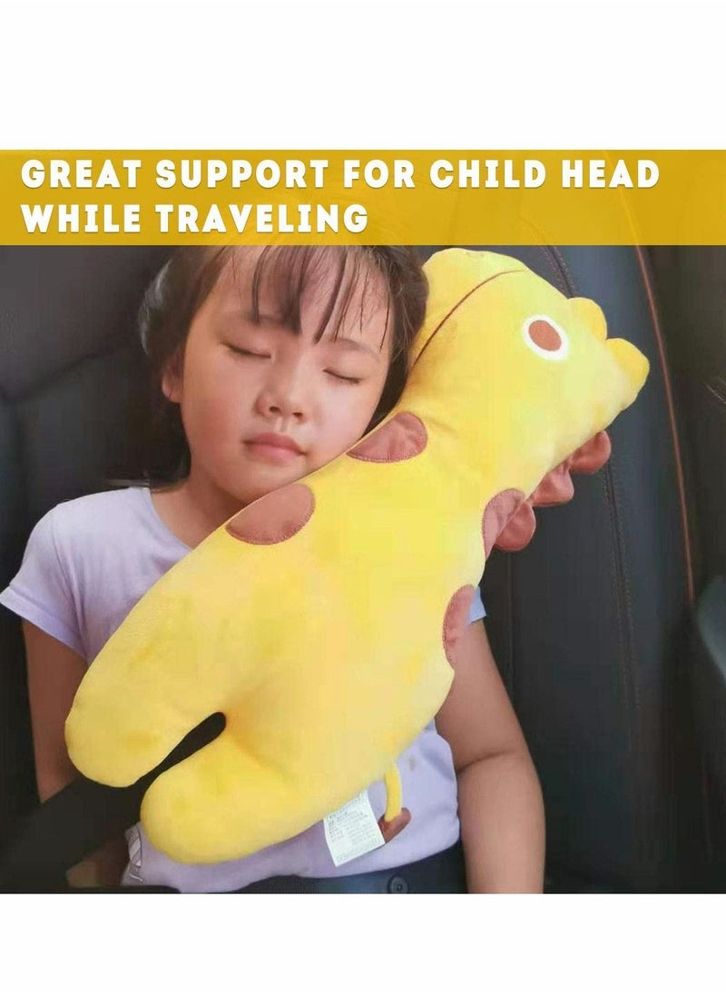Excefore Seatbelt Pillow for Kids, Car Pillow Seat Belt Cushion Kids Seatbelt Pillow, Seat Belt Covers Child Car Seat Head Rest Support Shoulder Pad, Plush Soft Seat Strap Car Pillows Adjuster Holder  - Image 3
