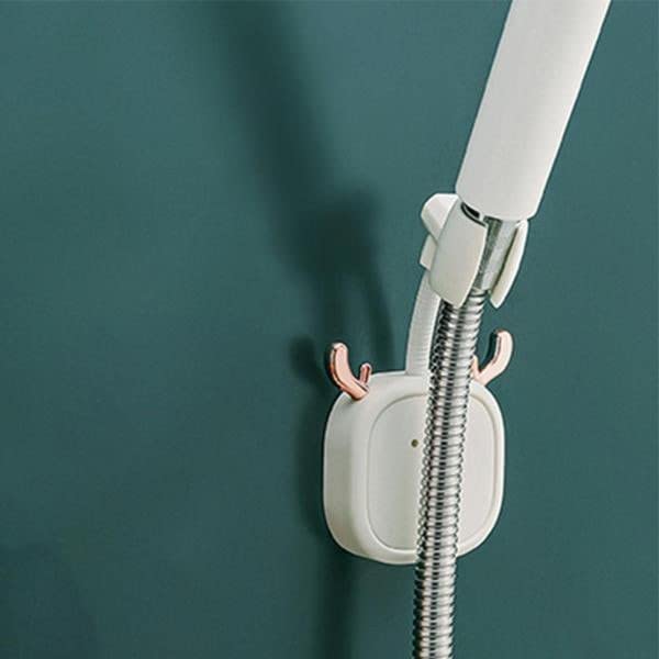 NVF Cute Deer Shower Rack Universal 360 Degree Adjustable Rotatable Removable Shower Head Bracket Handheld Bracket Adjustable Height Shower Holder - Image 2
