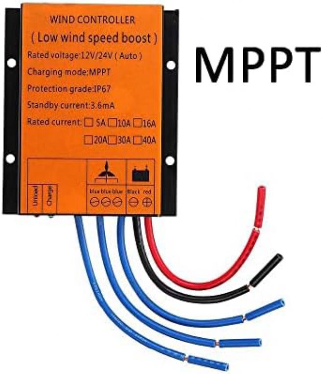 12000W Wind Turbine Controller 12V/24V, 16A-40A for Horizontal & Vertical Wind Turbine Generators, Efficient Renewable Energy Solution, Durable Performance - Image 4