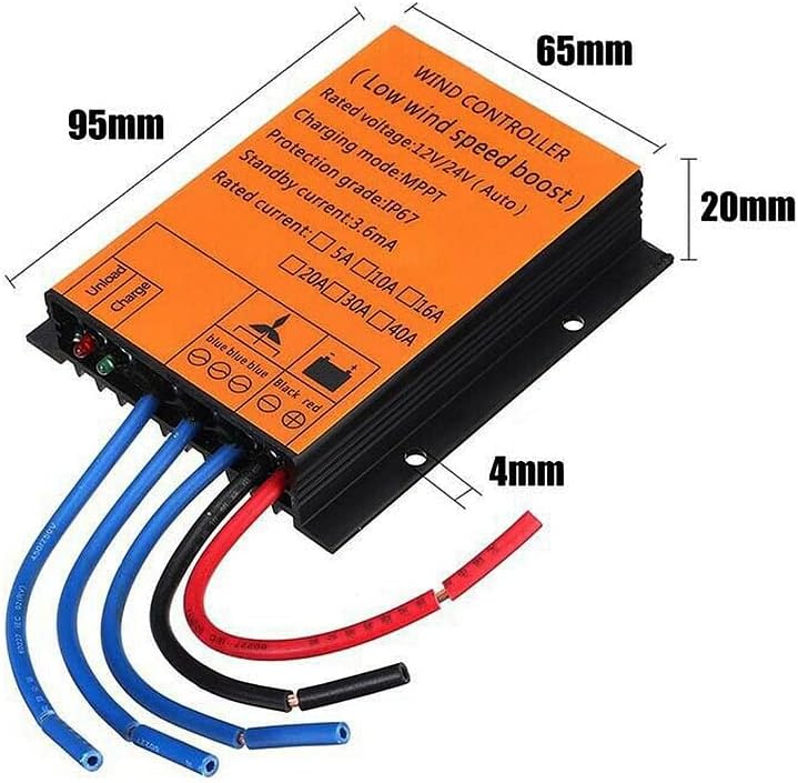 12000W Wind Turbine Controller 12V/24V, 16A-40A for Horizontal & Vertical Wind Turbine Generators, Efficient Renewable Energy Solution, Durable Performance - Image 3