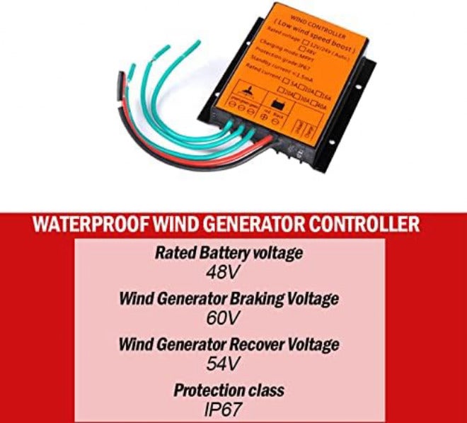 12000W Wind Turbine Controller 12V/24V, 16A-40A for Horizontal & Vertical Wind Turbine Generators, Efficient Renewable Energy Solution, Durable Performance - Image 5