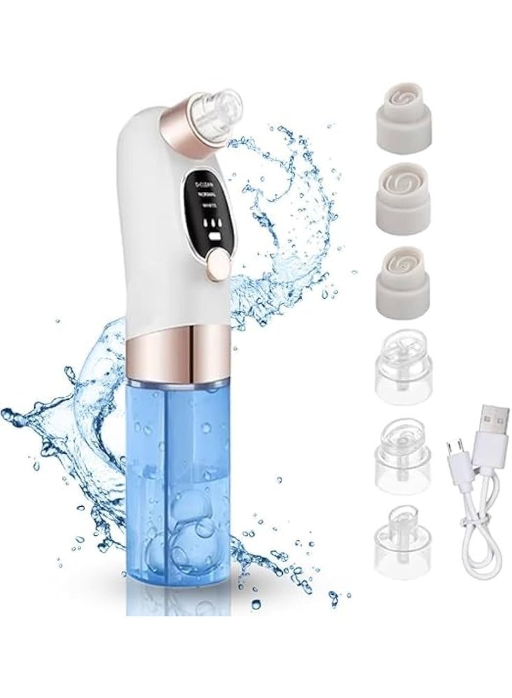 Blackhead Remover Vacuum, Electric Pore Cleaner with 3 Adjustable Suction Levels, 6 Replaceable Suction Heads, USB-C Rechargeable Facial Pore Vacuum for Blackhead &Oil Removal - Image 1