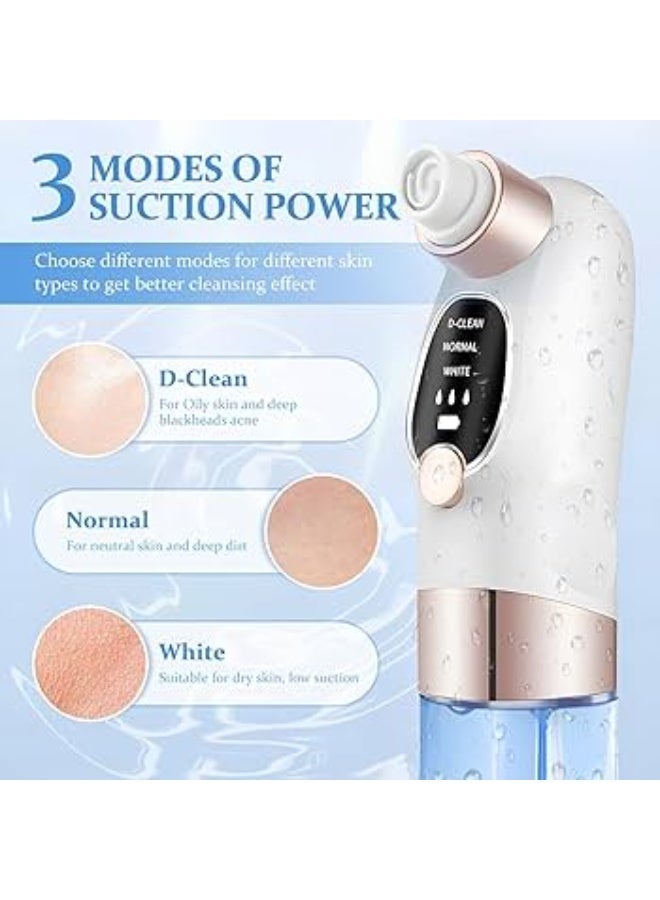Blackhead Remover Vacuum, Electric Pore Cleaner with 3 Adjustable Suction Levels, 6 Replaceable Suction Heads, USB-C Rechargeable Facial Pore Vacuum for Blackhead &Oil Removal - Image 5