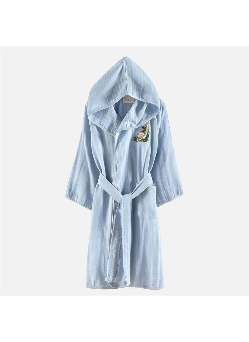 Miespiga Duck Embroidered Children's Muslin Bathrobe