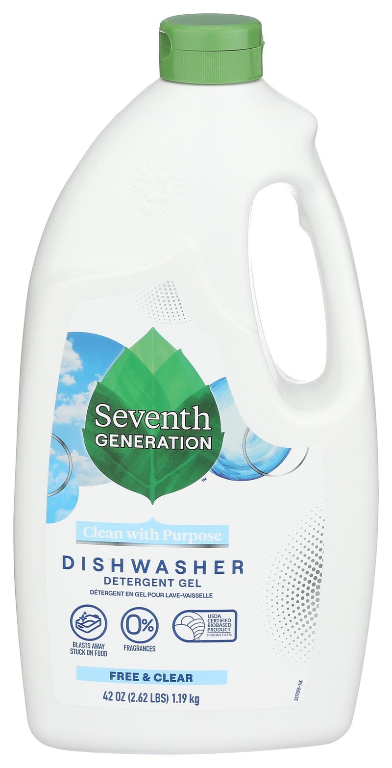 Seventh Generation Free and Clear Dishwasher Detergent Gel 42 Fluid ounce - Image 1