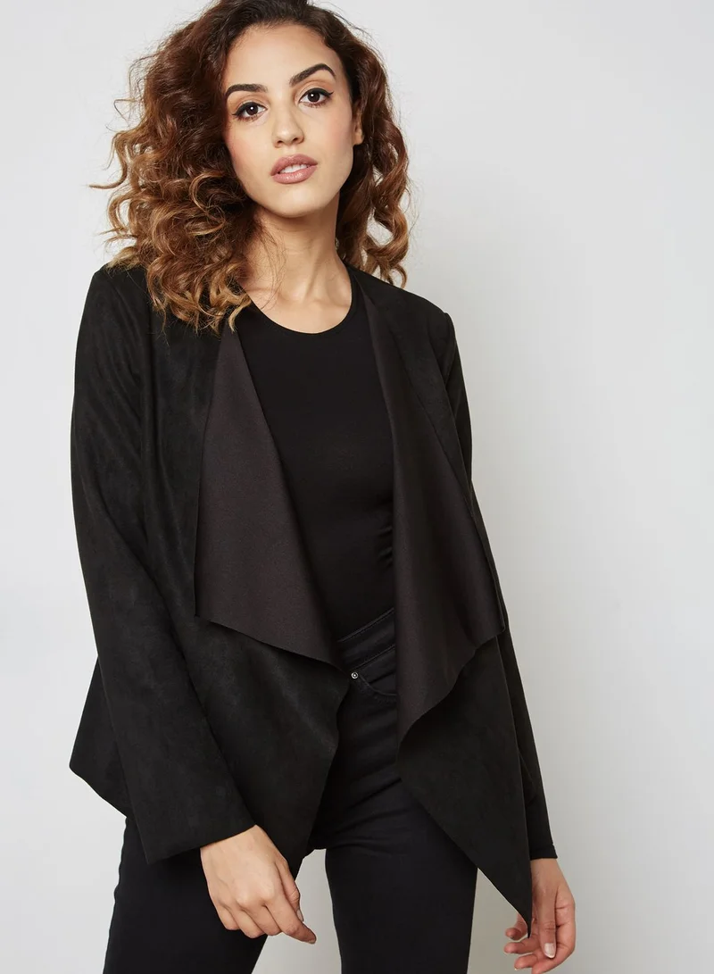 ELLA Suedette Waterfall Jacket