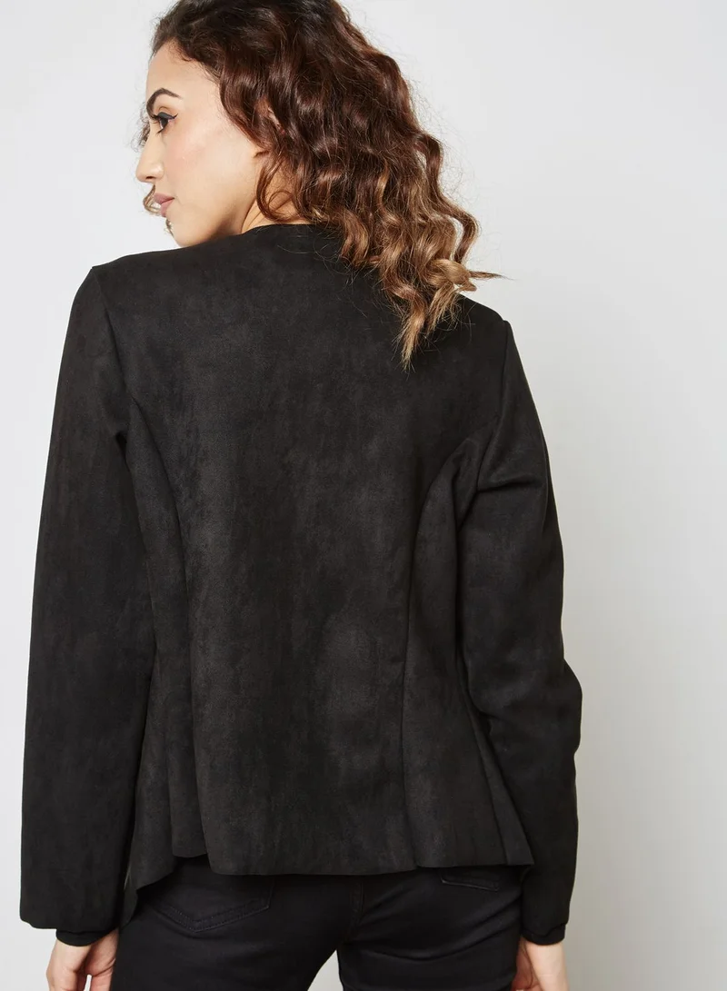 ELLA Suedette Waterfall Jacket