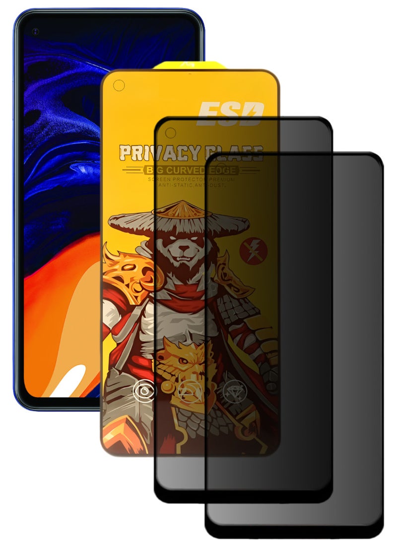 ESD 2 Pieces Tempered Dustproof Privacy Glass Screen Protector Compatible For Samsung Galaxy A60 - Image 1