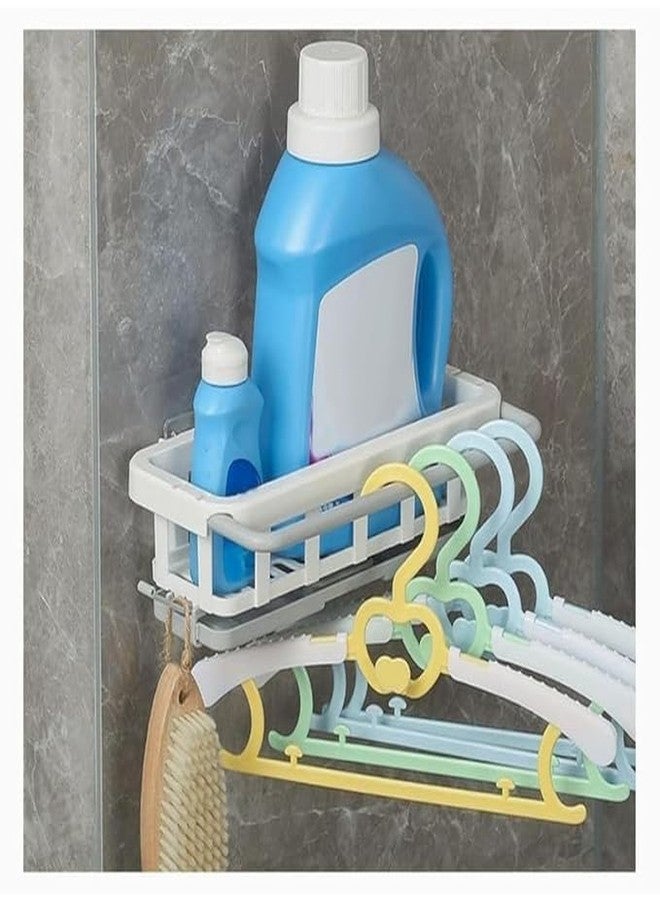 RINKIFY Two-Tone Hanging Drain Rack with Retractable Storage, Sponge Drain Tray & Drying Basket, Kitchen & Bathroom Sink Organizer, Multi-Color (Pack of 1) - Image 5