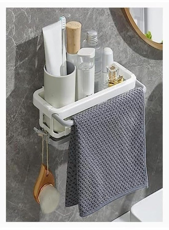 RINKIFY Two-Tone Hanging Drain Rack with Retractable Storage, Sponge Drain Tray & Drying Basket, Kitchen & Bathroom Sink Organizer, Multi-Color (Pack of 1) - Image 2