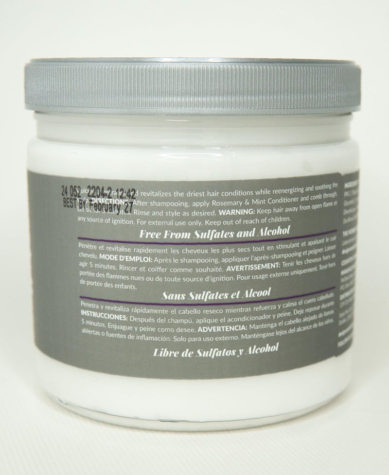 Design Essentials Rosemary & Mint Stimulating Super Moisturizing Conditioner for Dry, Thick, or Brittle Hair; Sulfate-Free, Stimulates Scalp, Moisturizes Hair, 32 Oz - Image 3