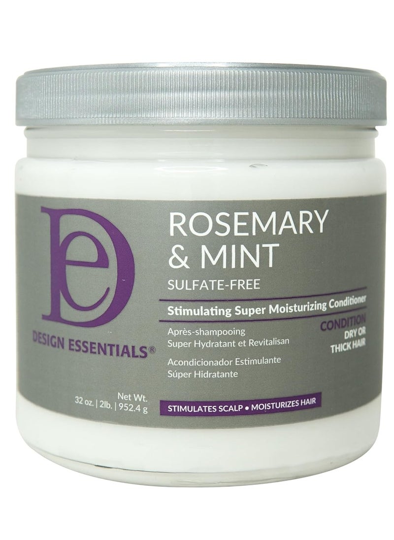 Design Essentials Design Essentials Rosemary & Mint Stimulating Super Moisturizing Conditioner, 32 Ounce Container  - Image 1