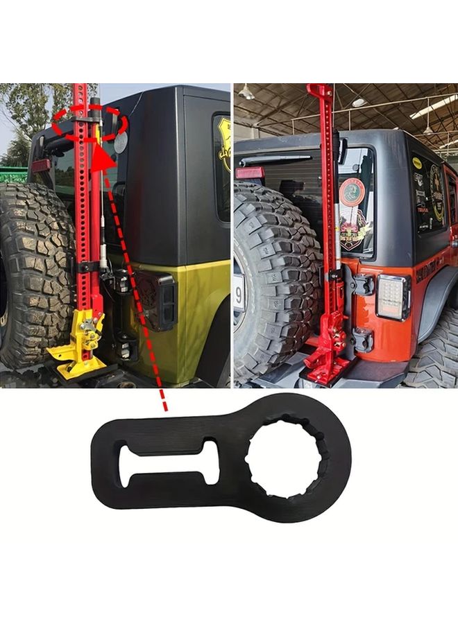 Rubber Jack Handle Holder Anti Rattle Secure Grip Easy Install Vehicle Accessory - Image 1