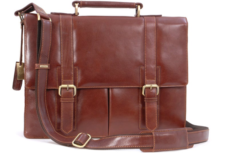 Visconti Visconti Vintage Leather Briefcase And Strap - Vt6 Bennett  - Image 1