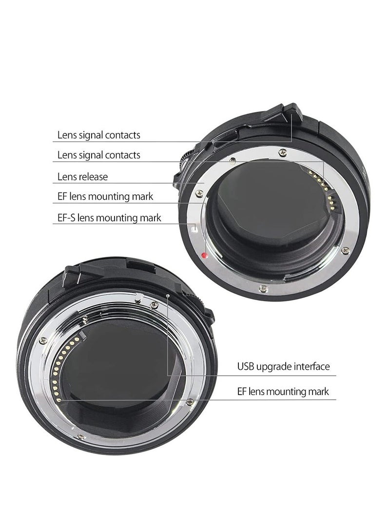 Lens Adapter EF to EOS R Mount Adapter with Drop in Variable ND Filter, Lens Mount Adapter Converter Compatible for Canon EF/EF-S Lens to RP R5 R6 Camera  - Image 2