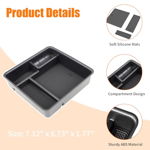EVGoXMods Center Console Organizer Compatible with Land Rover Range Rover Sport/Vogue 2025 2024 2023 (ONLY for No Refrigerator Version), Armrest Storage Box Insert Tray Interior Accessories - Image 5