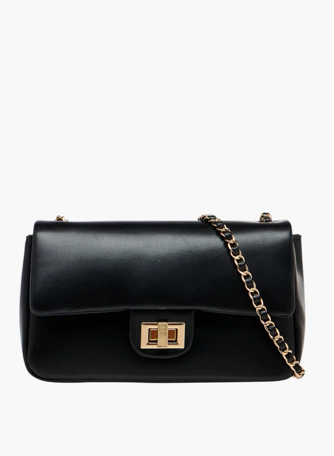 فلورا بيلا من شو إكسبرس Solid Crossbody Bag with Twist Lock Closure